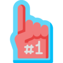 sports and competition,sport,hand,best,american football,glove,foam,first,foam hand,number one